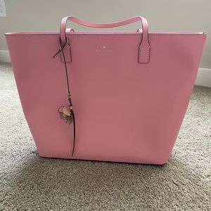 Pink Kate Spade Tote, never used, tag attached, comes with care instructions